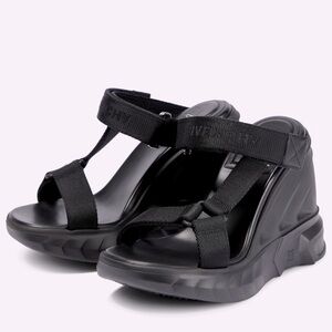 Givenchy Rubber Marshmallow Wedge Strap Sandals